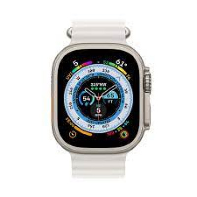APPLE Watch Ultra GPS + Cellular 49mm Titanium Case with White Ocean Band